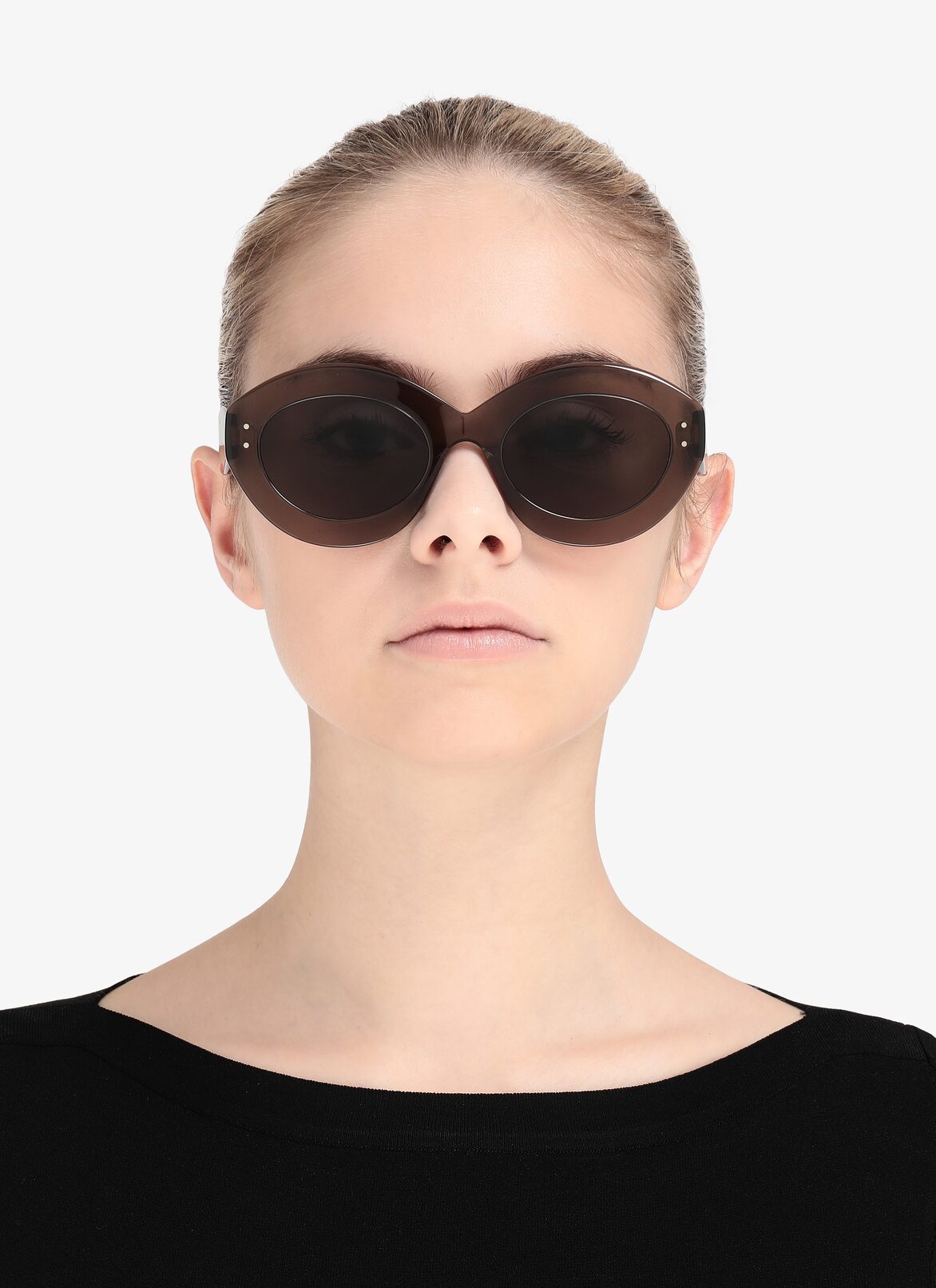 GLASSES BROWN/SILVER ALAÏA BROWN-BROWN-GRAY  GLASSES BROWN/SILVER